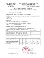 BÁO CÁO TỰ KIỂM TRA, ĐÁNH GIÁ CHẤT LƯỢNG BỆNH VIỆN 6 THÁNG ĐẦU NĂM 2020