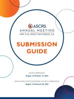 2023 ASCRS SUBMISSION GUIDE
