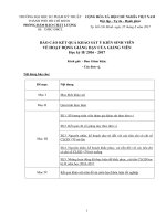 BÁO CÁO KẾT QUẢ KHẢO SÁT Ý KIẾN SINH VIÊN VỀ HOẠT ĐỘNG GIẢNG DẠY CỦA GIẢNG VIÊN HỌC KỲ II 2016 - 2017
