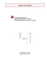 Toán cao cấp 2 đh kiến trúc th hcm