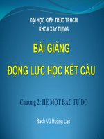 Bài giảng động lực học kết cấu  chương 2