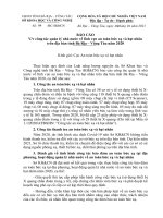 BÁO CÁO VV CÔNG TÁC QUẢN LÝ NHÀ NƯỚC VỀ LĨNH VỰC AN TOÀN BỨC XẠ VÀ HẠT NHÂN TRÊN ĐỊA BÀN TỈNH BÀ RỊA – VŨNG TÀU NĂM 2020