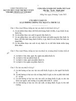 20 CÂU HỎI TRẮC NGHIỆM LUẬT PHÒNG CHỐNG TÁC HẠI CỦA THUỐC LÁ THEO QUY ĐỊNH CỦA PHÁP LUẬT HIỆN HÀNH