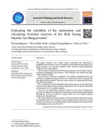 EVALUATING THE RELIABILITY OF THE EXPLORATION AND CALCULATING URANIUM RESERVES OF THE BINH DUONG DEPOSIT, CAO BANG PROVINCE