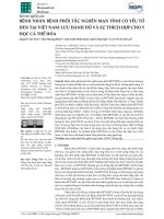 BỆNH NHÂN BỆNH PHỔI TẮC NGHẼN MẠN TÍNH CÓ YẾU TỐ HEN TẠI VIỆT NAM: LƯU HÀNH ĐỘ VÀ SỰ THÍCH HỢP CHO Y HỌC CÁ THỂ HÓA