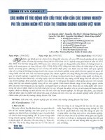KINH TẼ VÃ QUẢN LÝ CRC NHÍM TỐ TÁC ĐỘNG BÊN CHU TRÚC UỐN CÚR CÁC DDHNH NGHIỆP PHI THI CHÍNH NIÊM VẾT TRÊN THỊ TRUÔNG CHÚNG KHOÁN UIỆT NRM