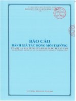 BÁO CÁO ĐÁNH GIÁ TÁC ĐỘNG MÔI TRƯỜNG dự án xây dựng của khẩu quốc tế tân nam