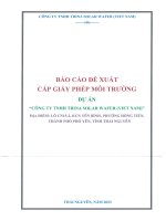 BÁO CÁO ĐỀ XUẤT CẤP GIẤY PHÉP MÔI TRƯỜNG Dự án “Công ty TNHH Trina Solar Wafer (Viet Nam)”