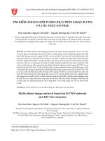 TÌM KIẾM ẢNH ĐA ĐỐI TƯỢNG DỰA TRÊN MẠNG R-CNN VÀ CẤU TRÚC KD-TREE