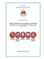 Tài liệu tập huấn thông khí nhân tạo không xâm nhập hồi sức cấp cứu cơ bản và nâng cao