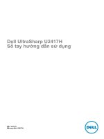 U2417H U2417HT DELL ULTRASHARP U2417H SỔ TAY HƯỚNG DẪN SỬ DỤNG
