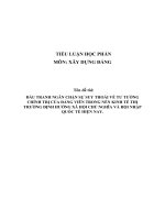 Xdd  đấu tranh ngăn chặn sự suy thoái về tư tưởng chính trị của đảng viên trong nền kinh tế thị trường định hướng xã hội chủ nghĩa và hội nhập quốc tế hiện nay