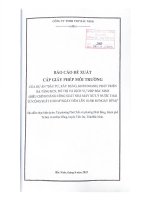 BÁO CÁO ĐỀ XUẤT CẤP GIẤY PHÉP MÔI TRƯỜNG CỦA DỰ ÁN “ĐẦU TƯ, XÂY DỰNG, KINH DOANH, PHÁT TRIỂN HẠ TẦNG KCN, ĐÔ THỊ VÀ DỊCH VỤ VSIP BẮC NINH (ĐIỀU CHỈNH NÂNG CÔNG SUẤT NHÀ MÁY XỬ LÝ NƯỚC THẢI TỪ CÔNG SUẤT 8.500 M3NGÀY ĐÊM LÊN 18.500 M3NGÀY ĐÊM)”