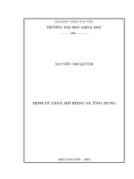 Địnhlý ceva mở rộng và ứng dụng