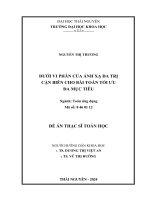 Dưới vi phân của ánh xạ đa trị cận biên cho bài toán tối ưu đa mục tiêu