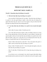 Thảo luận DÂN SỰ buổi 1+ buổi 2