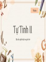 Bài thuyết trình tự tình II ( Hồ Xuân Hương)