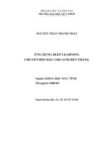 Ứng dụng deep learning chuyển đổi màu cho ảnh đen trắng