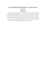 The barcode based product classification system using arduino