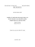 Nghiên cứu biến đổi nồng độ ST2 hòa tan huyết thanh và giá trị tiên lượng ở bệnh nhân suy tim mạn tính