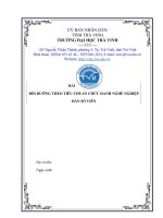 Bài Tiểu Luận tiêu chuẩn chức danh nghề nghiệp Dân số viên Đề xuất các giải pháp nhằm tăng cường hiệu quả các đợt chiến dịch truyền thông lồng ghép dịch vụ chăm sóc SKSSKHHGĐ huyện Lương Sơn, tỉnh Hòa Bình, giai đoạn 2023 – 2024.