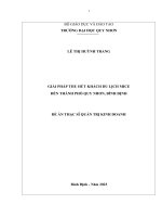 Giải pháp thu hút khách du lịch mice đến thành phố quy nhơn, bình định