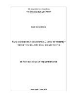 Nâng cao hiệu quả hoạt động tại công ty tnhh một thành viên hoa tiêu hàng hải khu vực vii