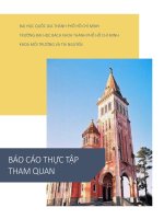 Báo cáo thực tập tham quan môn kỹ thuật môi trường tại nhà máy boxit