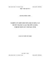 Nghiên cứu biến đổi nồng độ ST2 hòa tan huyết thanh và giá trị tiên lượng ở bệnh nhân suy tim mạn tính