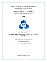 Thực trạng về biến đổi khí hậu việt nam và giải pháp