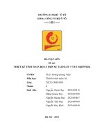 Bài tập lớn đề tài thiết kế tính toán bộ ly hợp xe tải isuzu 5 tấn nqr75me4