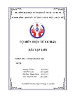 Đề bài tập lớn môn điện tử cơ bản số 5