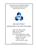 Hãy cho biết sự cố rơi đá ốp này có thể dẫn đến những tổn hạinguy hiểm nào (nêu ít nhất 4 nội dung và xếp theo mức độ mà bạn cho là từ nặng tới nhẹ)