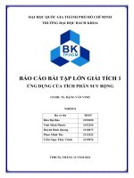 Bài tập lớn giải tích 1   ứng dụng của tích phân suy rộng