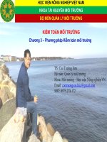 Bài giảng kiểm toán môi trường chương 3   ts cao trường sơn