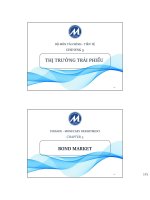 Bài giảng tiền tệ, ngân hàng và thị trường tài chính 2 chương 5   thị trường trái phiếu