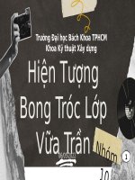 Hiện tượng bong tróc lớp vỡ trần