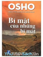 OSHO  Bí Mật Của Những Bí Mật  T2