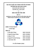 Bài tập 12 xác định quỹ đạo chuyển động ném xiên trong trọng trường có lực cản môi trường