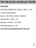Vd 18 cot dac chiu nen lech tam xien   part 2   vi du ap dung