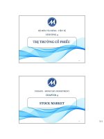 Bài giảng tiền tệ, ngân hàng và thị trường tài chính 2 chương 4   thị trường cổ phiếu