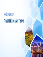 Slide khởi nghiệp 4 phân tích cạnh tranh