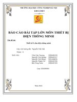 Báo cáo bài tập lớn môn thiết bịđiện thông minh tên đề tài thiết kế ổ cắm điện thông minh