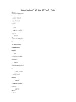 Báo cáo matlab đại số tuyến tính