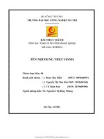 Bài thực hành quản trị tài chính doanh nghiệp  công ty bánh kẹo hải hà và kinh đô