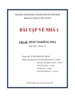 Chủ đề tháp nghiêng pisa