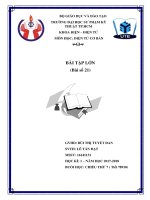 Đề bài tập lớn môn điện tử cơ bản số 21