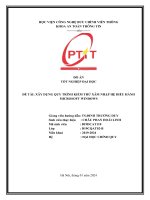 Xây dựng quy trình kiểm thử xâm nhập hệ điều hành microsoft windows