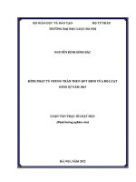 Luận văn thạc sĩ Luật học: Hình phạt tù chung thân theo quy định của của Bộ luật Hình sự năm 2015