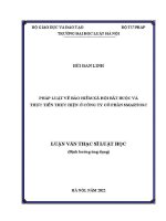 Luận văn thạc sĩ Luật học: Pháp luật về bảo hiểm xã hội bắt buộc và thực tiễn thực hiện ở Công ty Cổ phần SmartOSC